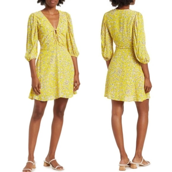 Nicholas Danni Floral Front Tie Mini Dress - Picture 8 of 8